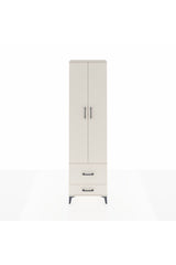Arges Dolap 3 Raflı 2 Çekmeceli Tek Askılı 60x30x221