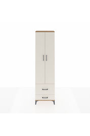 Arges Dolap 3 Raflı 2 Çekmeceli Tek Askılı 60x30x221 Çam-Aytaşı