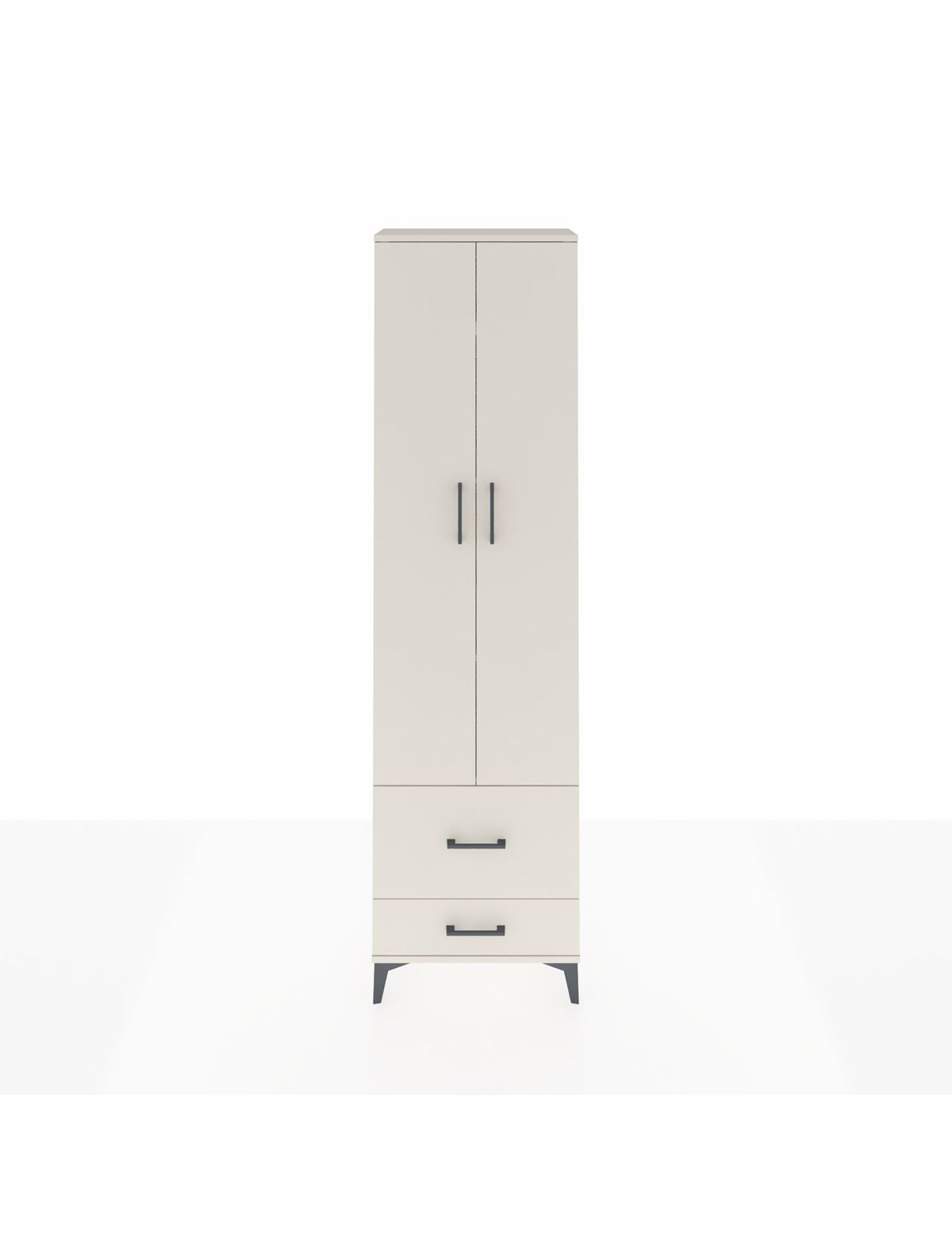 Arges Dolap 4 Raflı 2 Çekmeceli 2 Kapaklı 60x30x221 Aytaşı-Aytaşı