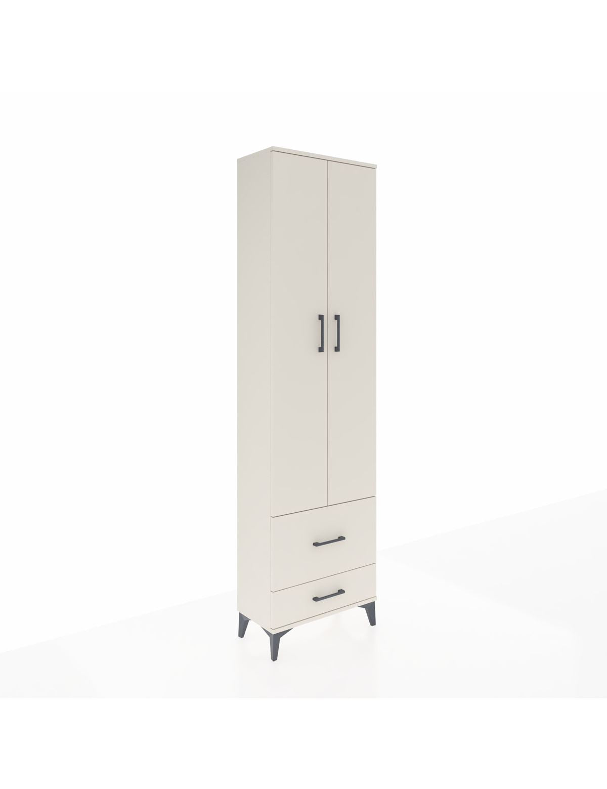 Arges Dolap 4 Raflı 2 Çekmeceli 2 Kapaklı 60x30x221 Aytaşı-Aytaşı