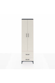 Arges Dolap 4 Raflı 2 Çekmeceli 2 Kapaklı 60x30x221 Antrasit-Aytaşı