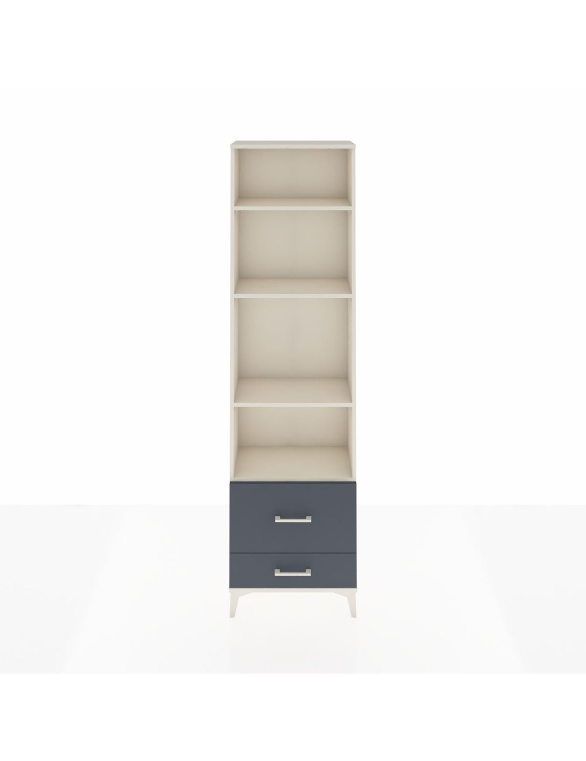 Arges Dolap 4 Raflı 2 Çekmeceli 60x30x221 Aytaşı-Antrasit