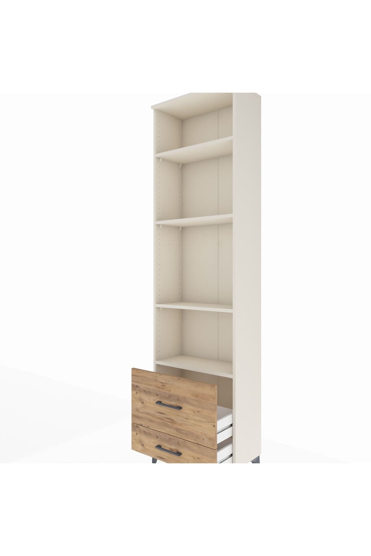 Arges Dolap 4 Raflı 2 Çekmeceli 60x30x221 Aytaşı-Çam