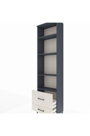 Arges Dolap 4 Raflı 2 Çekmeceli 60x30x221 Antrasit-Aytaşı