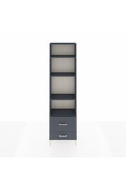 Arges Dolap 4 Raflı 2 Çekmeceli 60x30x221 Antrasit-Antrasit