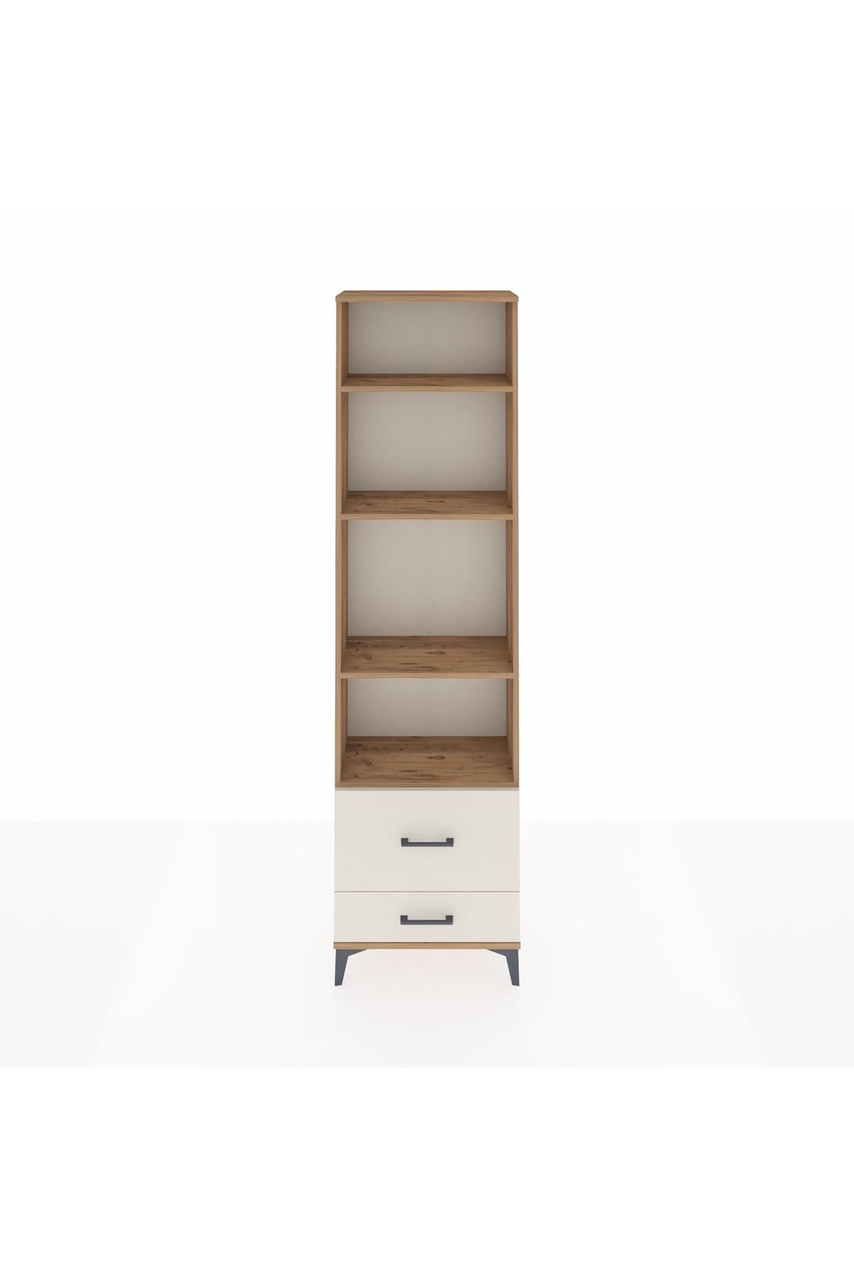 Arges Dolap 4 Raflı 2 Çekmeceli 60x30x221 Çam-Aytaşı