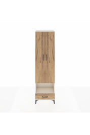 Arges Dolap 4 Raflı Tek Çekmeceli Tek Askılı 60x30x221 Aytaşı-Çam