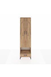 Arges Dolap 4 Raflı Tek Çekmeceli Tek Askılı 60x30x221 Çam-Çam