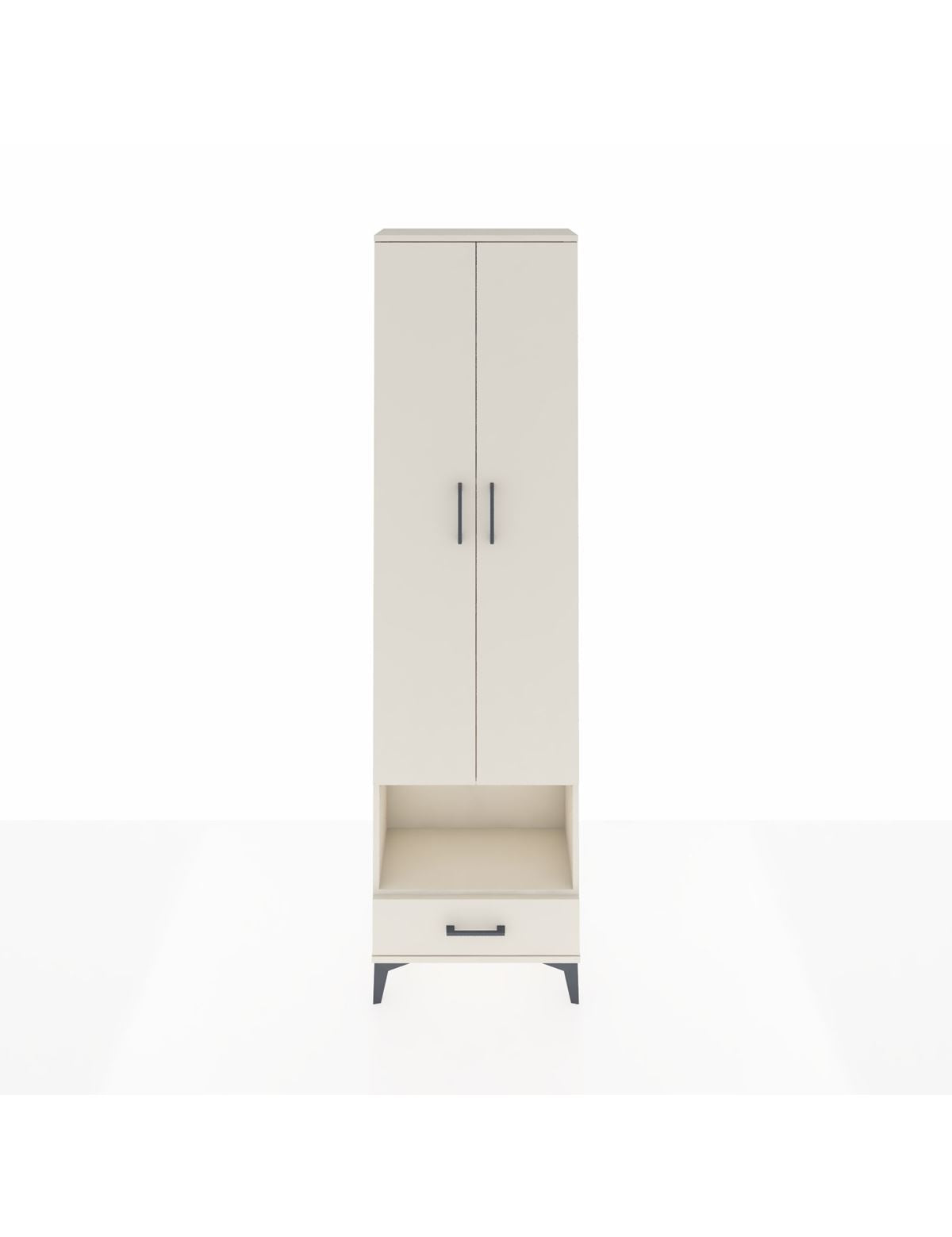 Arges Dolap 5 Raflı Tek Çekmeceli Tek Askılı 60x30x221 Aytaşı-Aytaşı