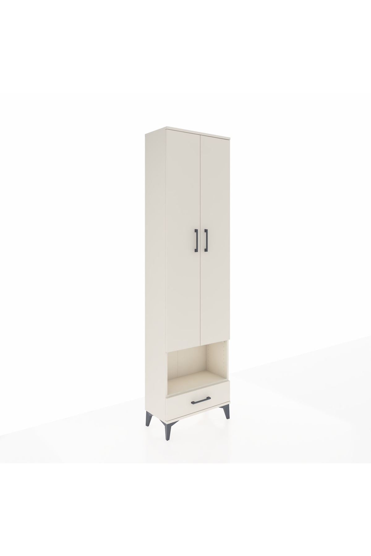 Arges Dolap 5 Raflı Tek Çekmeceli Tek Askılı 60x30x221 Aytaşı-Aytaşı