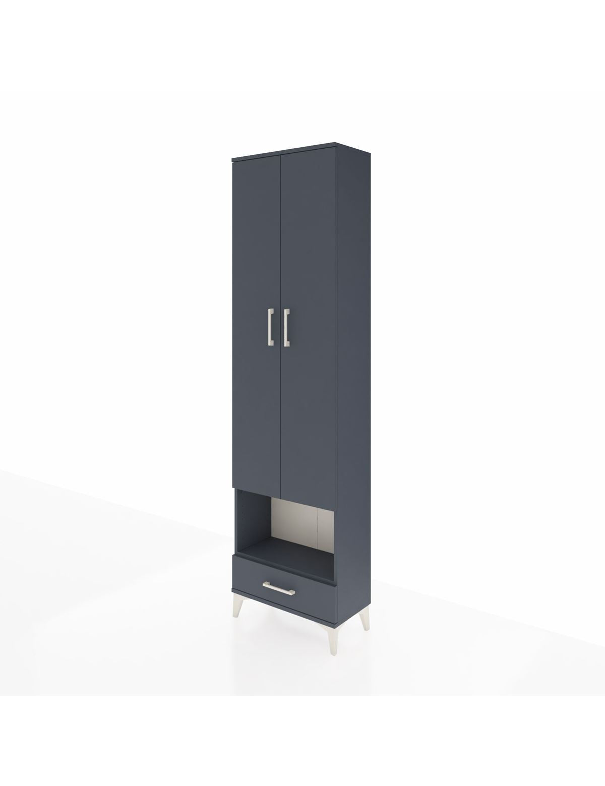 Arges Dolap 5 Raflı Tek Çekmeceli Tek Askılı 60x30x221 - S29M027V5A
