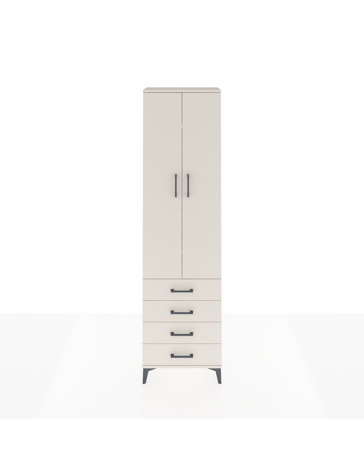 Arges Dolap 4 Raflı 4 Çekmeceli 2 Kapaklı 60x30x221 Aytaşı-Aytaşı