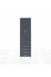 Arges Dolap 4 Raflı 4 Çekmeceli 2 Kapaklı 60x30x221 Aytaşı-Antrasit