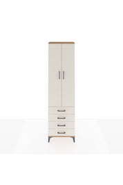 Arges Dolap 4 Raflı 4 Çekmeceli 2 Kapaklı 60x30x221 Çam-Aytaşı