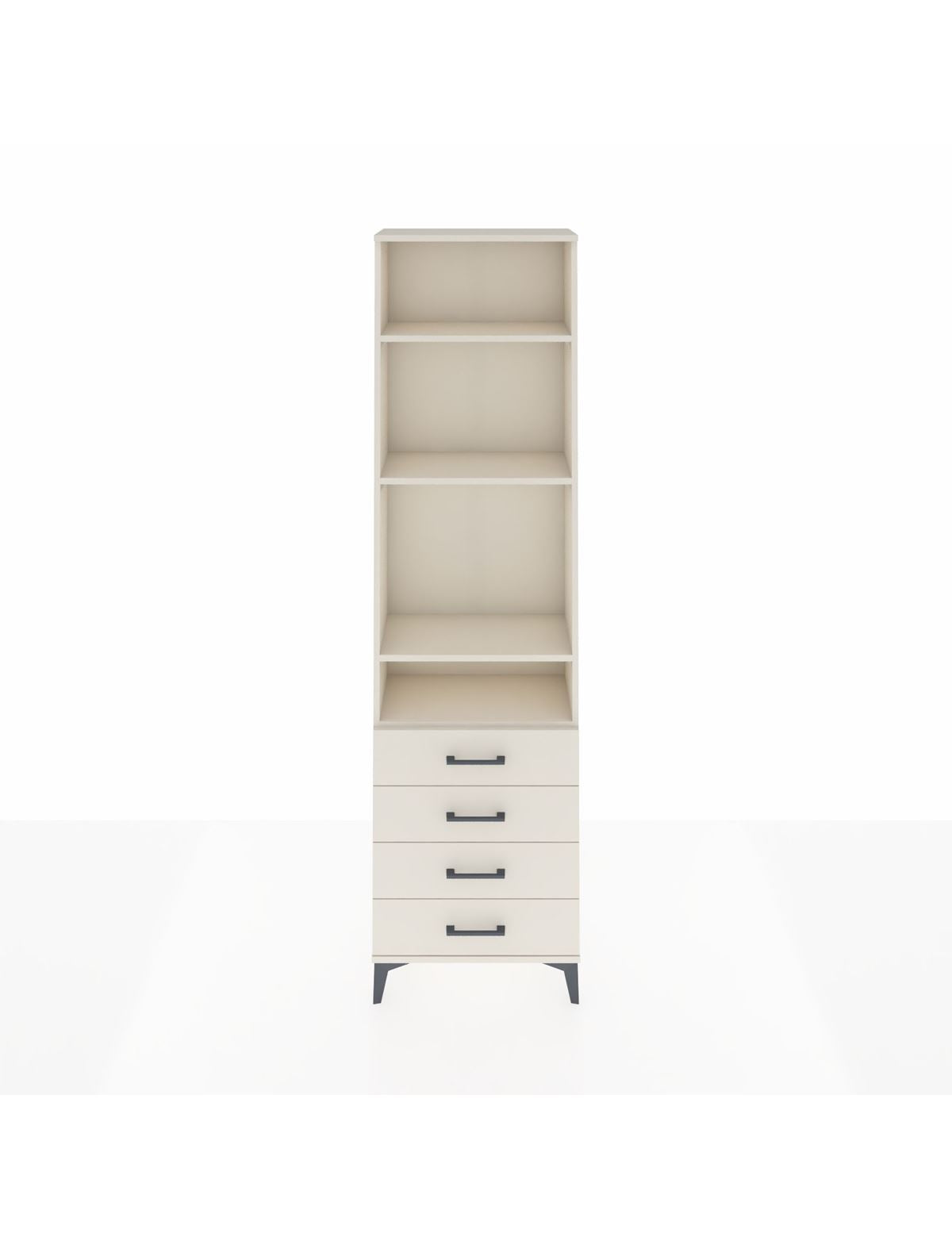 Arges Dolap 4 Raflı 4 Çekmeceli 60x30x221 Aytaşı-Aytaşı