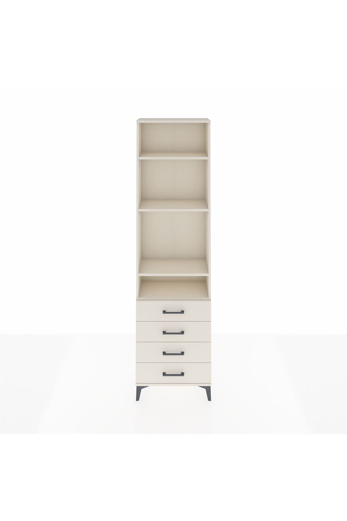 Arges Dolap 4 Raflı 4 Çekmeceli 60x30x221 Aytaşı-Aytaşı