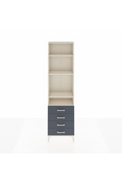 Arges Dolap 4 Raflı 4 Çekmeceli 60x30x221 Aytaşı-Antrasit