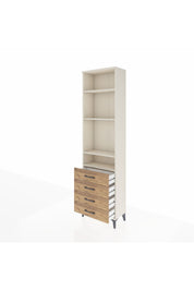 Arges Dolap 4 Raflı 4 Çekmeceli 60x30x221 Aytaşı-Çam