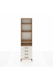 Arges Dolap 4 Raflı 4 Çekmeceli 60x30x221 Çam-Aytaşı