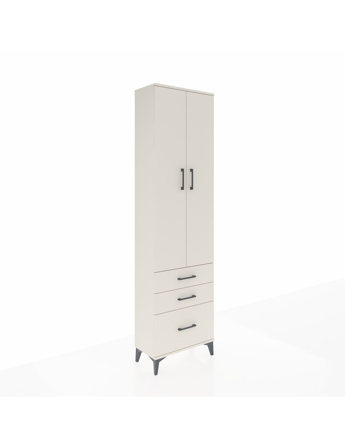 Arges Dolap 2 Raflı 3 Çekmeceli Tek Askılı 60x30x221 Aytaşı-Aytaşı