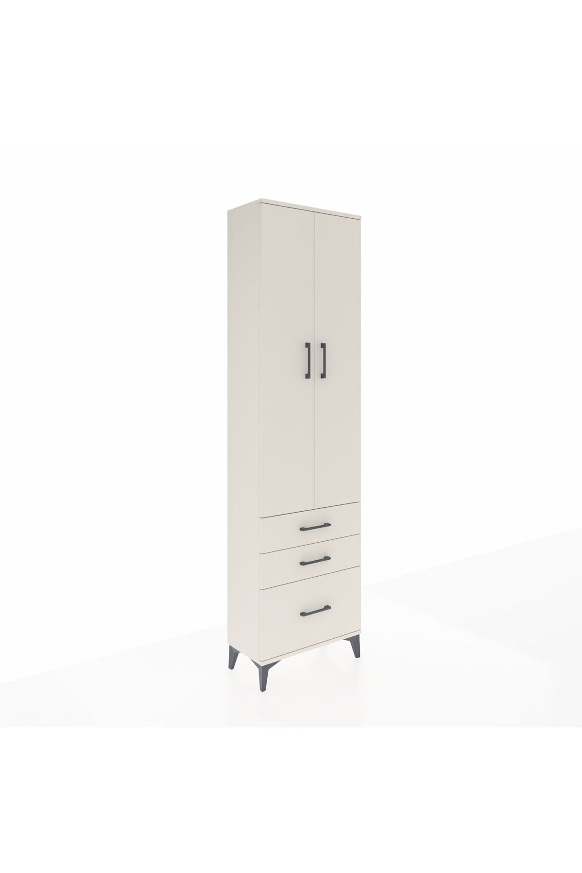 Arges Dolap 2 Raflı 3 Çekmeceli Tek Askılı 60x30x221 Aytaşı-Aytaşı