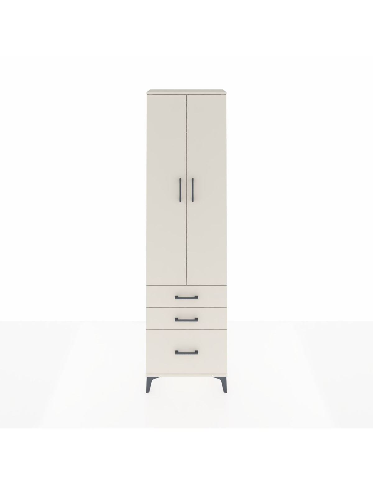 Arges Dolap 2 Raflı 3 Çekmeceli Tek Askılı 60x30x221 Aytaşı-Aytaşı