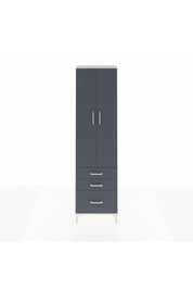 Arges Dolap 2 Raflı 3 Çekmeceli Tek Askılı 60x30x221 Aytaşı-Antrasit