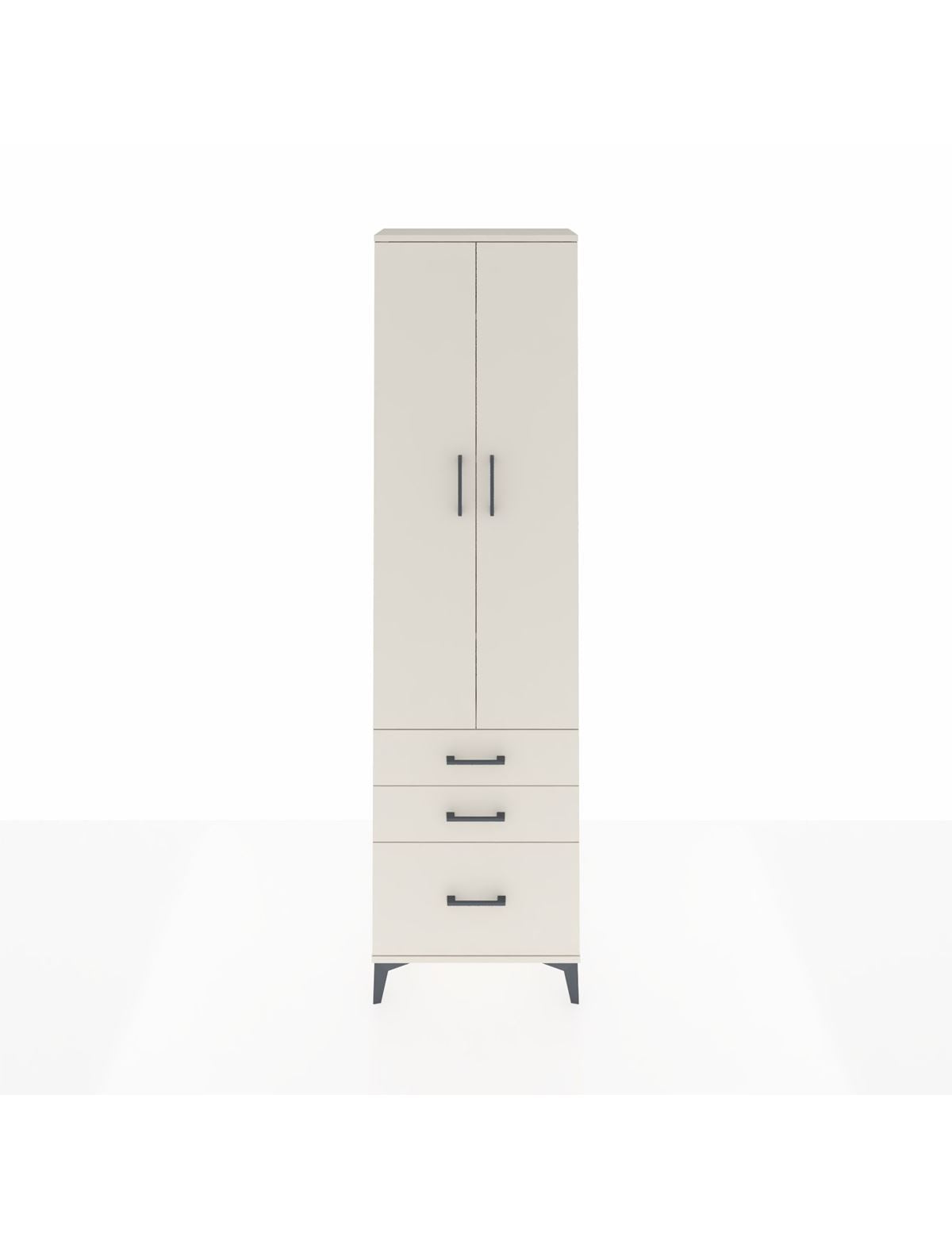 Arges Dolap 4 Raflı 3 Çekmeceli 2 Kapaklı 60x30x221 Aytaşı-Aytaşı