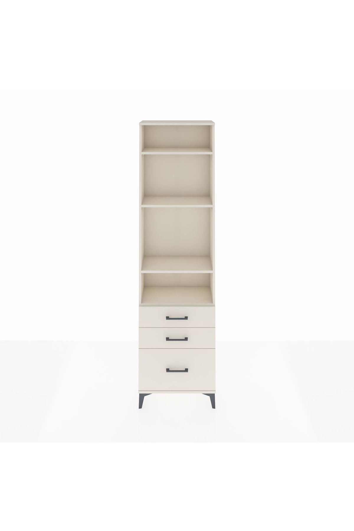 Arges Dolap 4 Raflı 3 Çekmeceli 60x30x221 Aytaşı-Aytaşı