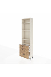 Arges Dolap 4 Raflı 3 Çekmeceli 60x30x221 Aytaşı-Çam