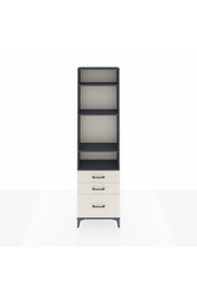 Arges Dolap 4 Raflı 3 Çekmeceli 60x30x221 Antrasit-Aytaşı