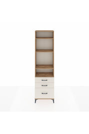 Arges Dolap 4 Raflı 3 Çekmeceli 60x30x221 Çam-Aytaşı