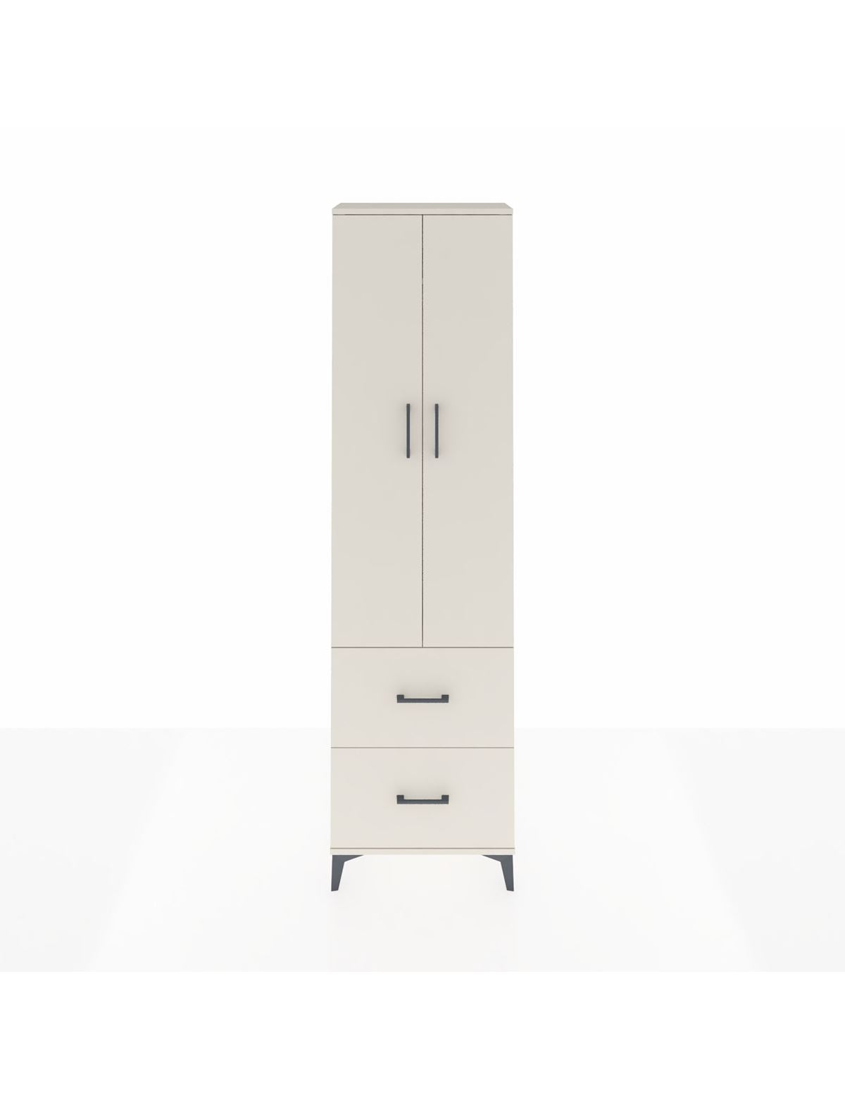 Arges Dolap 2 Raflı 2 Çekmeceli Tek Askılı 60x30x221 Aytaşı-Aytaşı