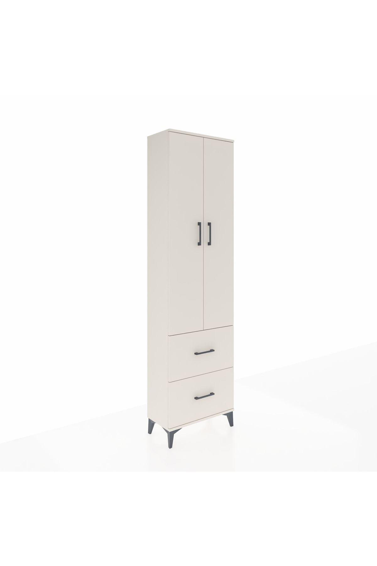 Arges Dolap 2 Raflı 2 Çekmeceli Tek Askılı 60x30x221 Aytaşı-Aytaşı