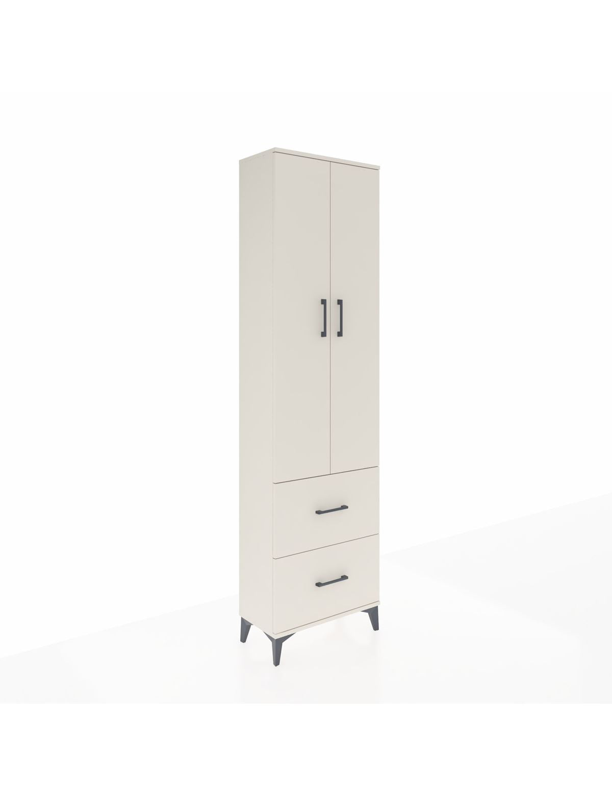 Arges Dolap 4 Raflı 2 Çekmeceli 2 Kapaklı 60x30x221 Aytaşı-Aytaşı