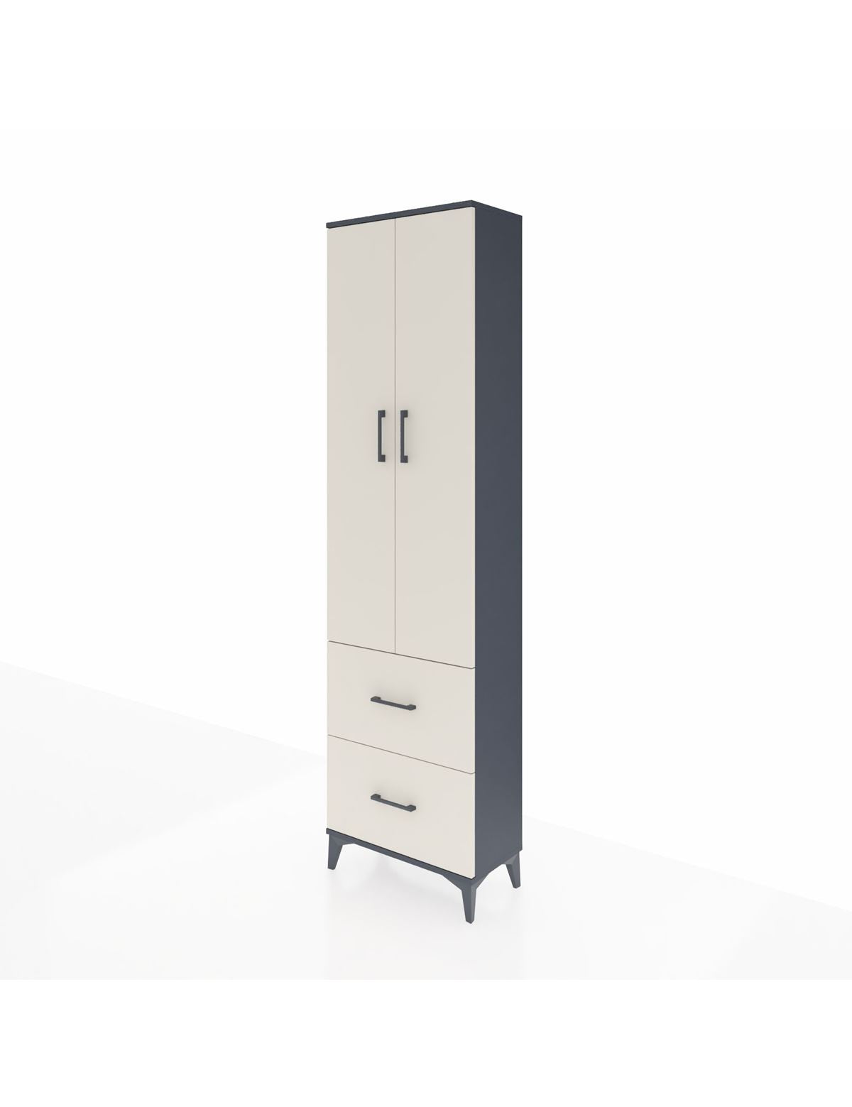 Arges Dolap 4 Raflı 2 Çekmeceli 2 Kapaklı 60x30x221 - S29M035V4A