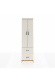 Arges Dolap 4 Raflı 2 Çekmeceli 2 Kapaklı 60x30x221 Çam-Aytaşı