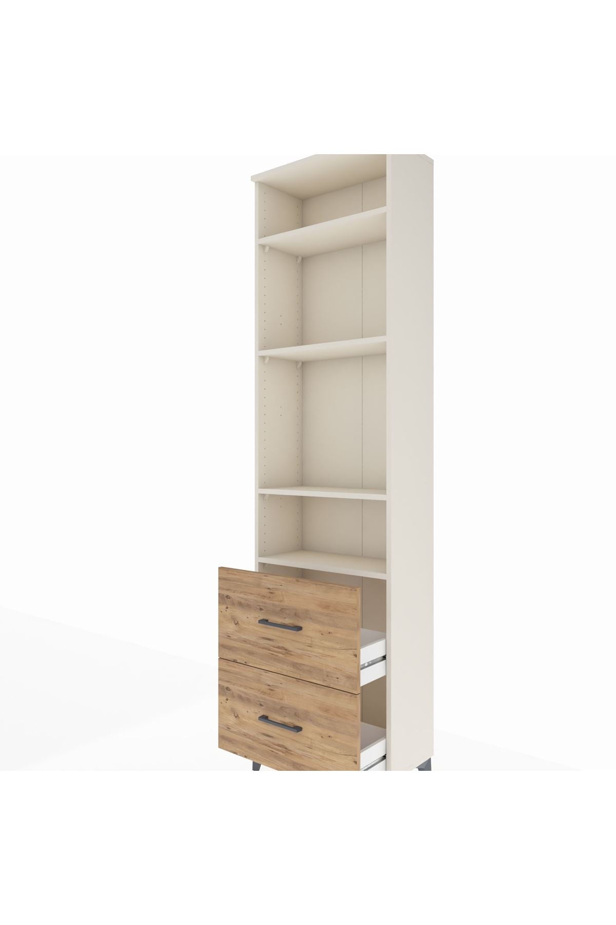 Arges Dolap 4 Raflı 2 Çekmeceli 60x30x221 Aytaşı-Çam