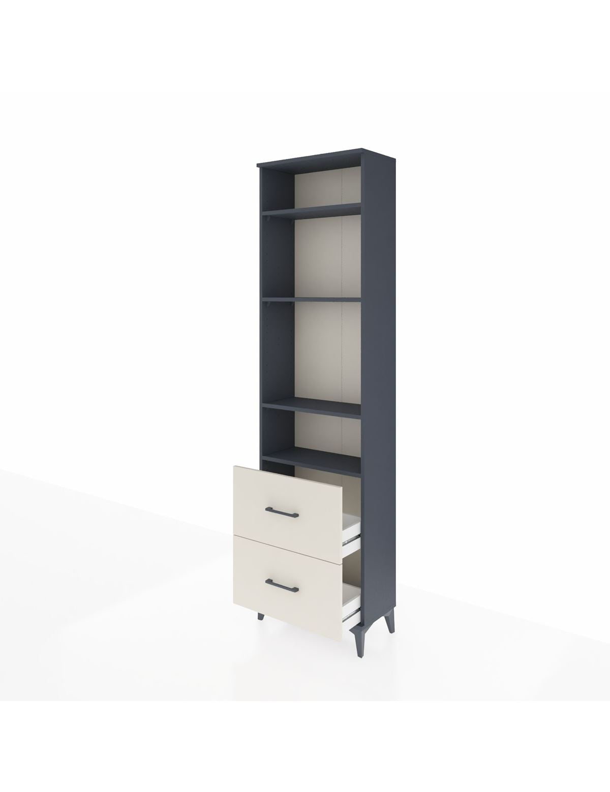 Arges Dolap 4 Raflı 2 Çekmeceli 60x30x221 - S29M036V4A