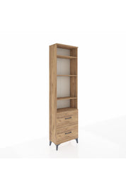 Arges Dolap 4 Raflı 2 Çekmeceli 60x30x221 Çam-Çam