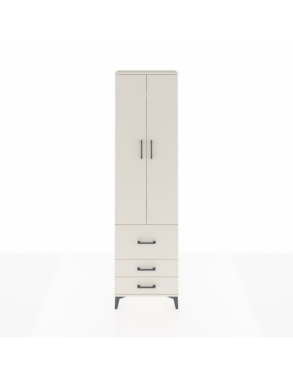 Arges Dolap 2 Raflı 3 Çekmeceli Tek Askılı 60x30x221 Aytaşı-Aytaşı