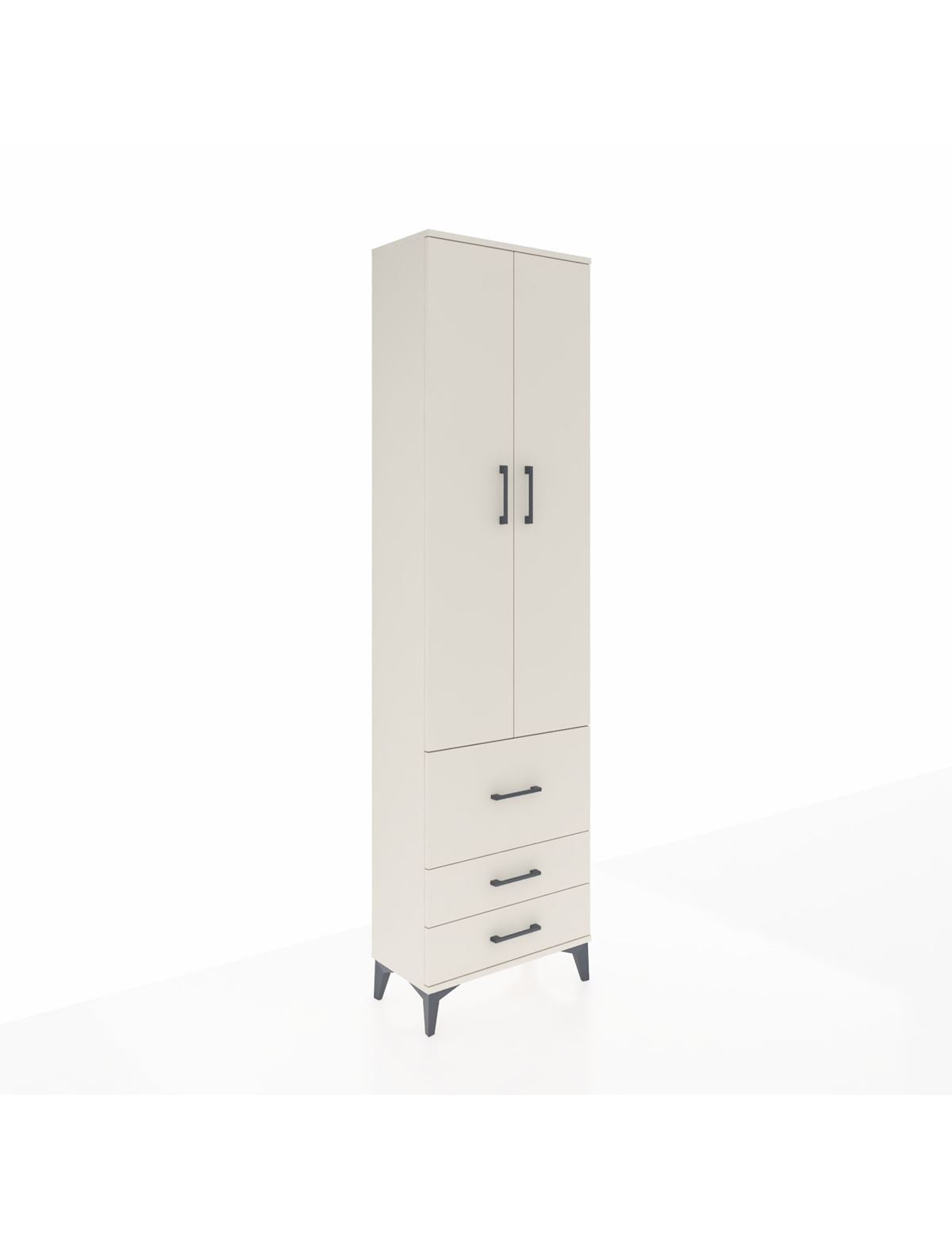 Arges Dolap 2 Raflı 3 Çekmeceli Tek Askılı 60x30x221 Aytaşı-Aytaşı