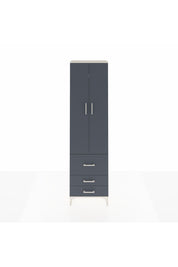 Arges Dolap 2 Raflı 3 Çekmeceli Tek Askılı 60x30x221 Aytaşı-Antrasit