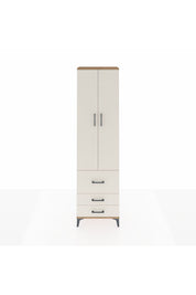Arges Dolap 2 Raflı 3 Çekmeceli Tek Askılı 60x30x221 Çam-Aytaşı