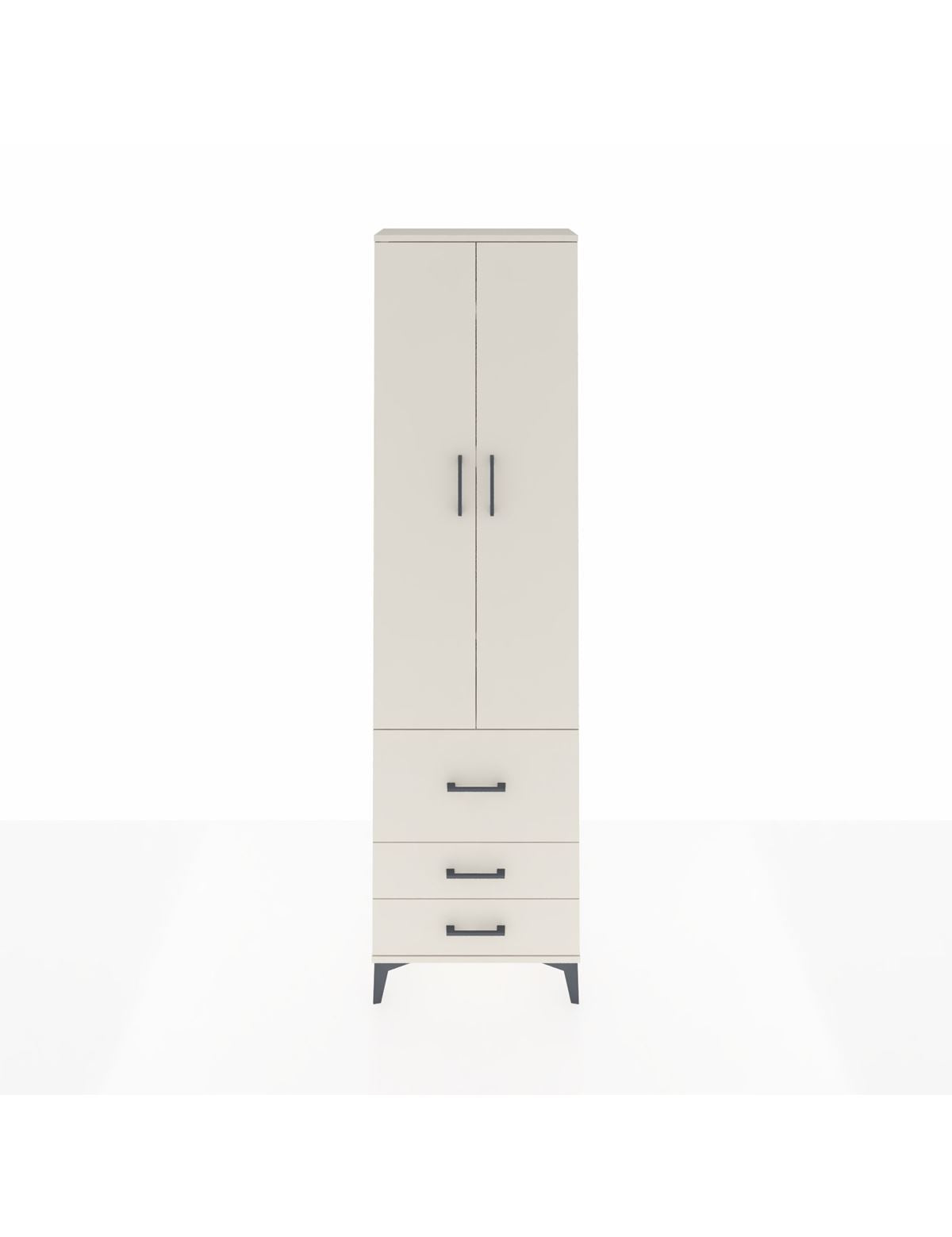 Arges Dolap 4 Raflı 3 Çekmeceli 2 Kapaklı 60x30x221 Aytaşı-Aytaşı