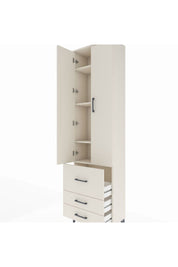 Arges Dolap 4 Raflı 3 Çekmeceli 2 Kapaklı 60x30x221 Aytaşı-Aytaşı