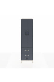 Arges Dolap 4 Raflı 3 Çekmeceli 2 Kapaklı 60x30x221 Aytaşı-Antrasit
