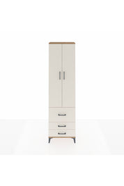 Arges Dolap 4 Raflı 3 Çekmeceli 2 Kapaklı 60x30x221 Çam-Aytaşı