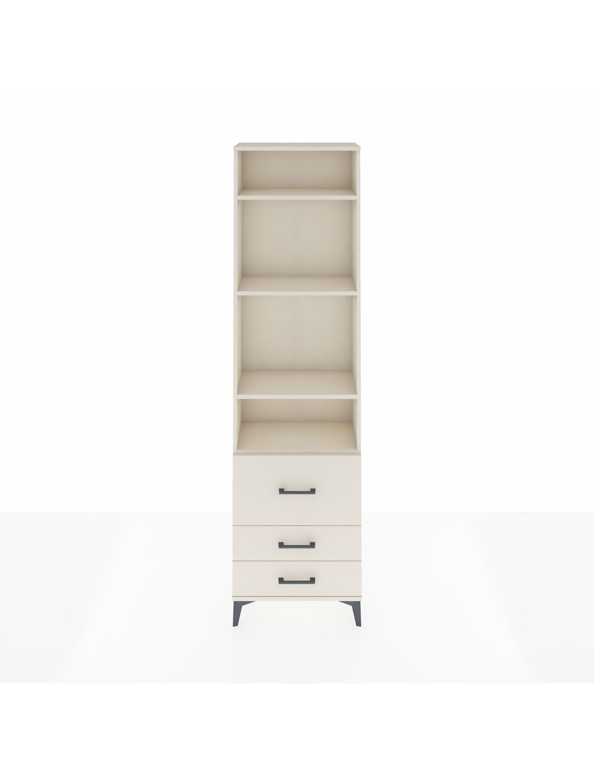 Arges Dolap 4 Raflı 3 Çekmeceli 60x30x221 Aytaşı-Aytaşı