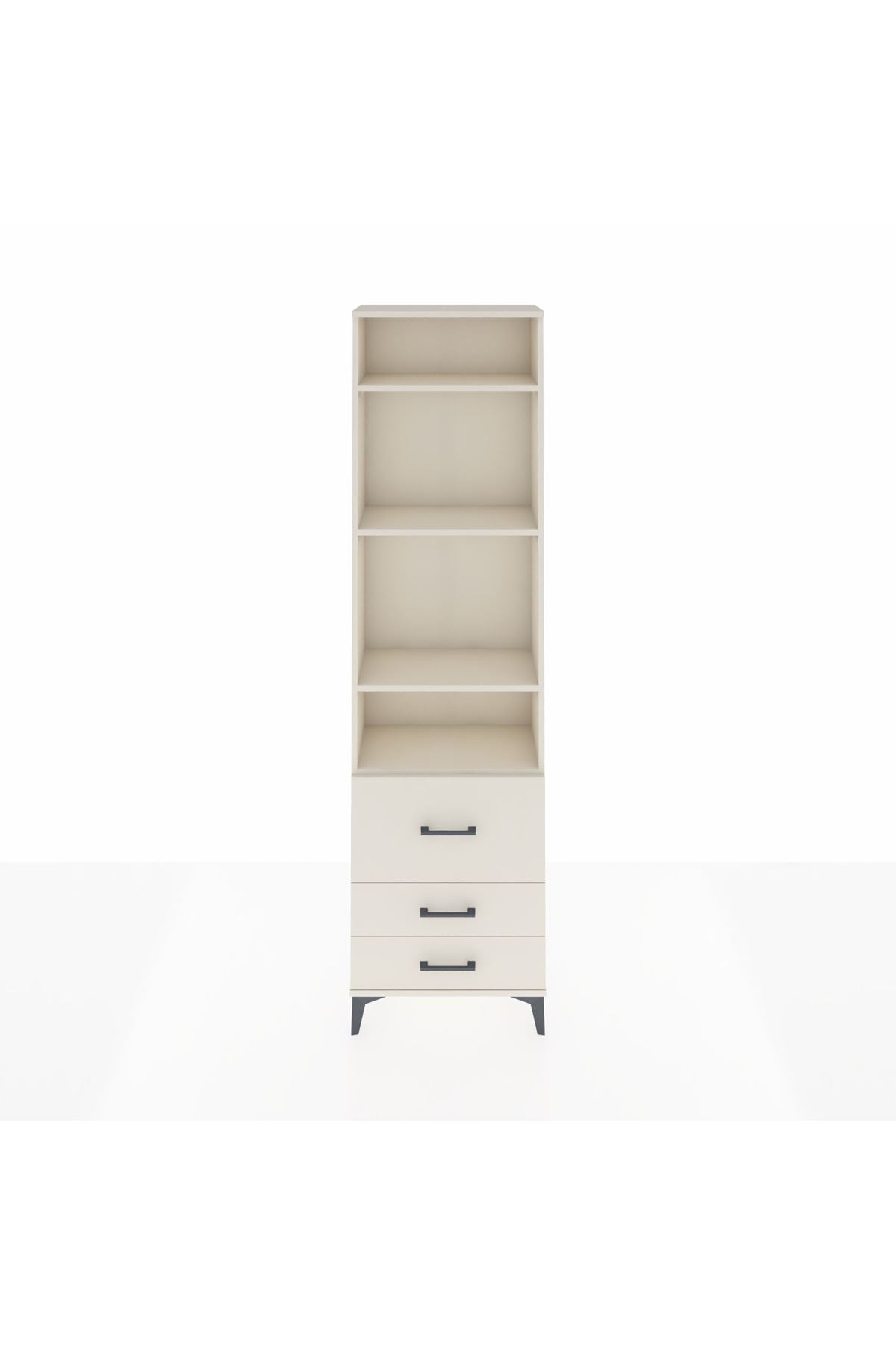 Arges Dolap 4 Raflı 3 Çekmeceli 60x30x221 Aytaşı-Aytaşı